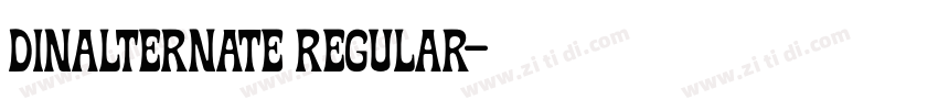 dinalternate regular字体转换